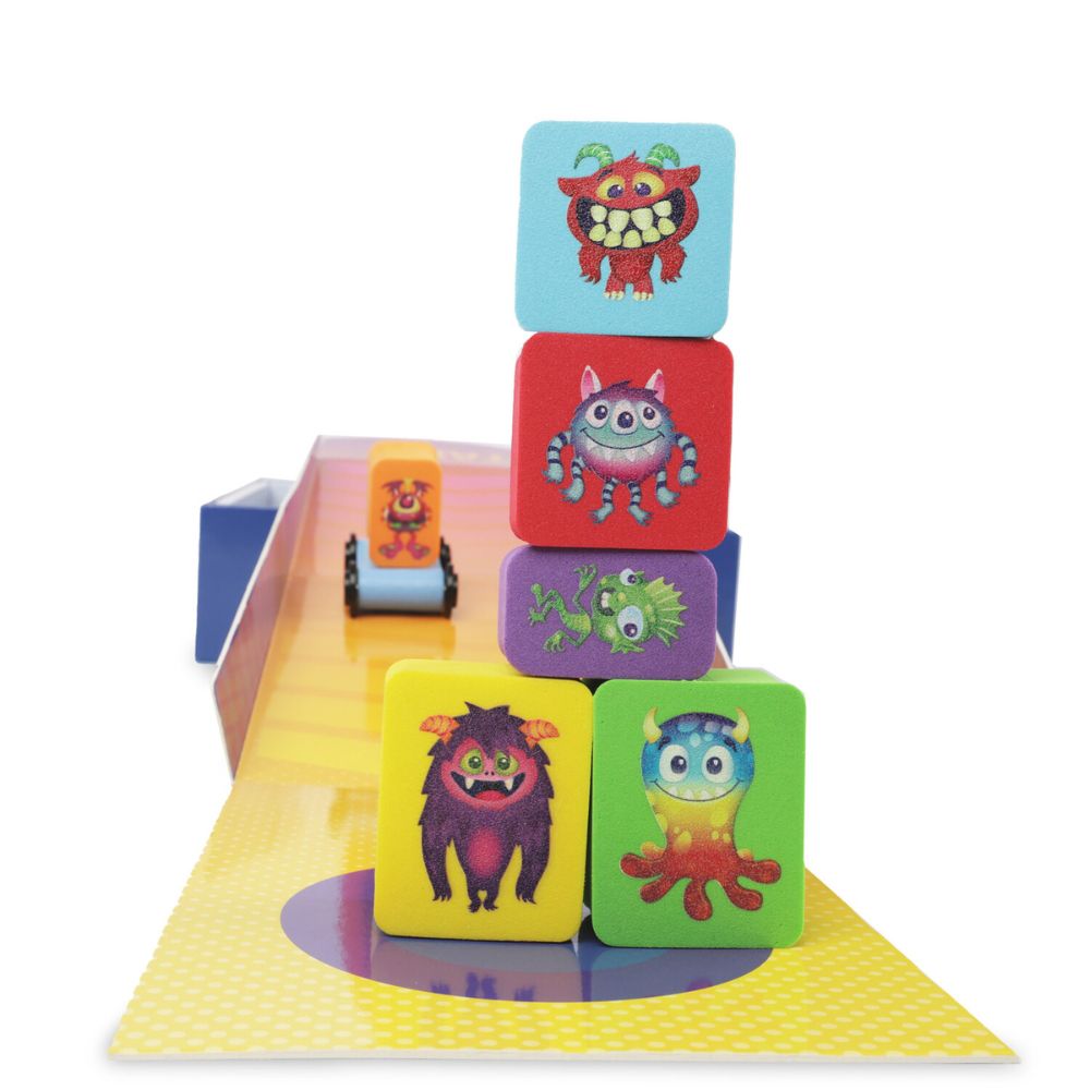 Peaceable Kingdom Crash Monsters - The Stack, Skate and Crash Game!