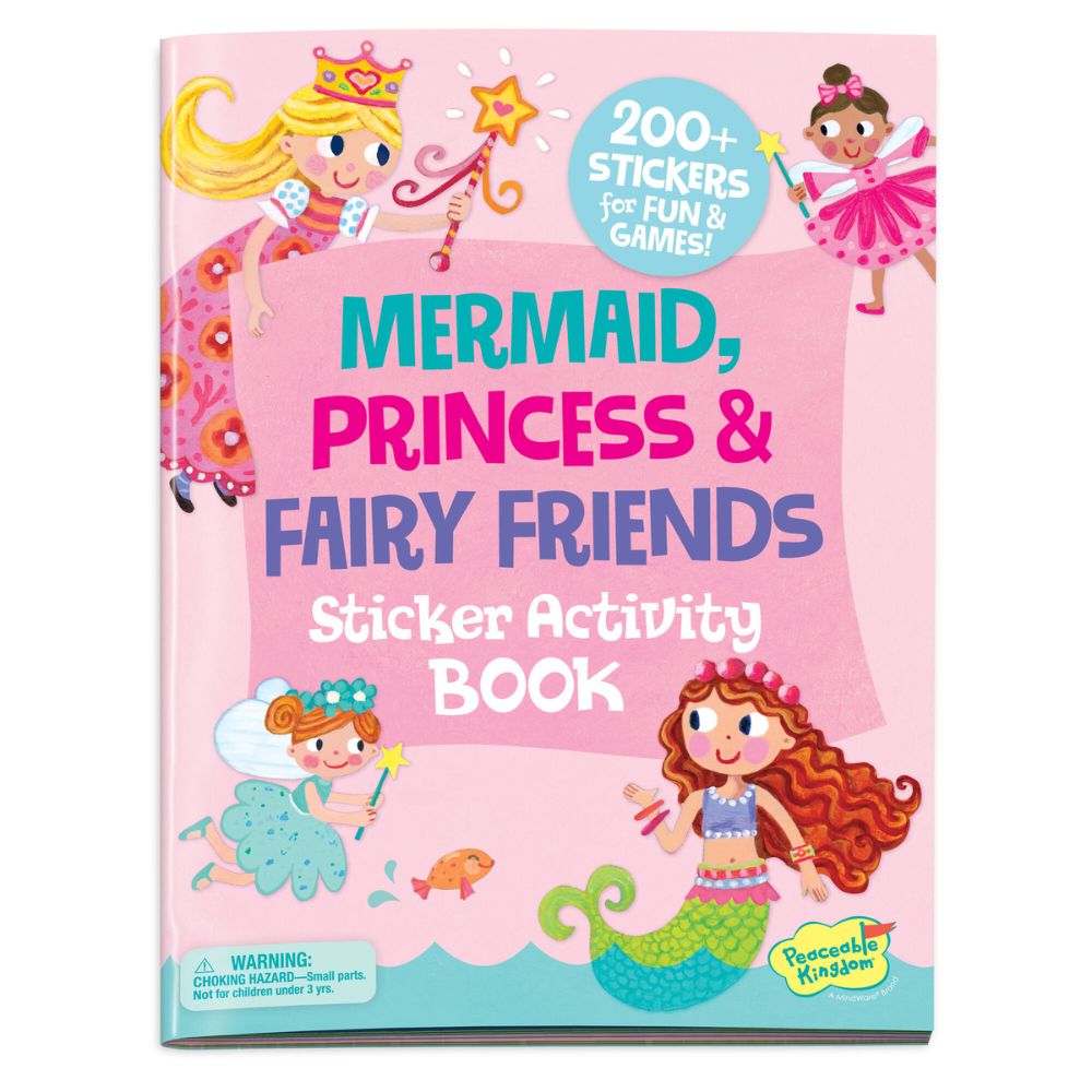 Peaceable Kingdom Activity Sticker Book - Mermaid, Princess and Fairy Friends