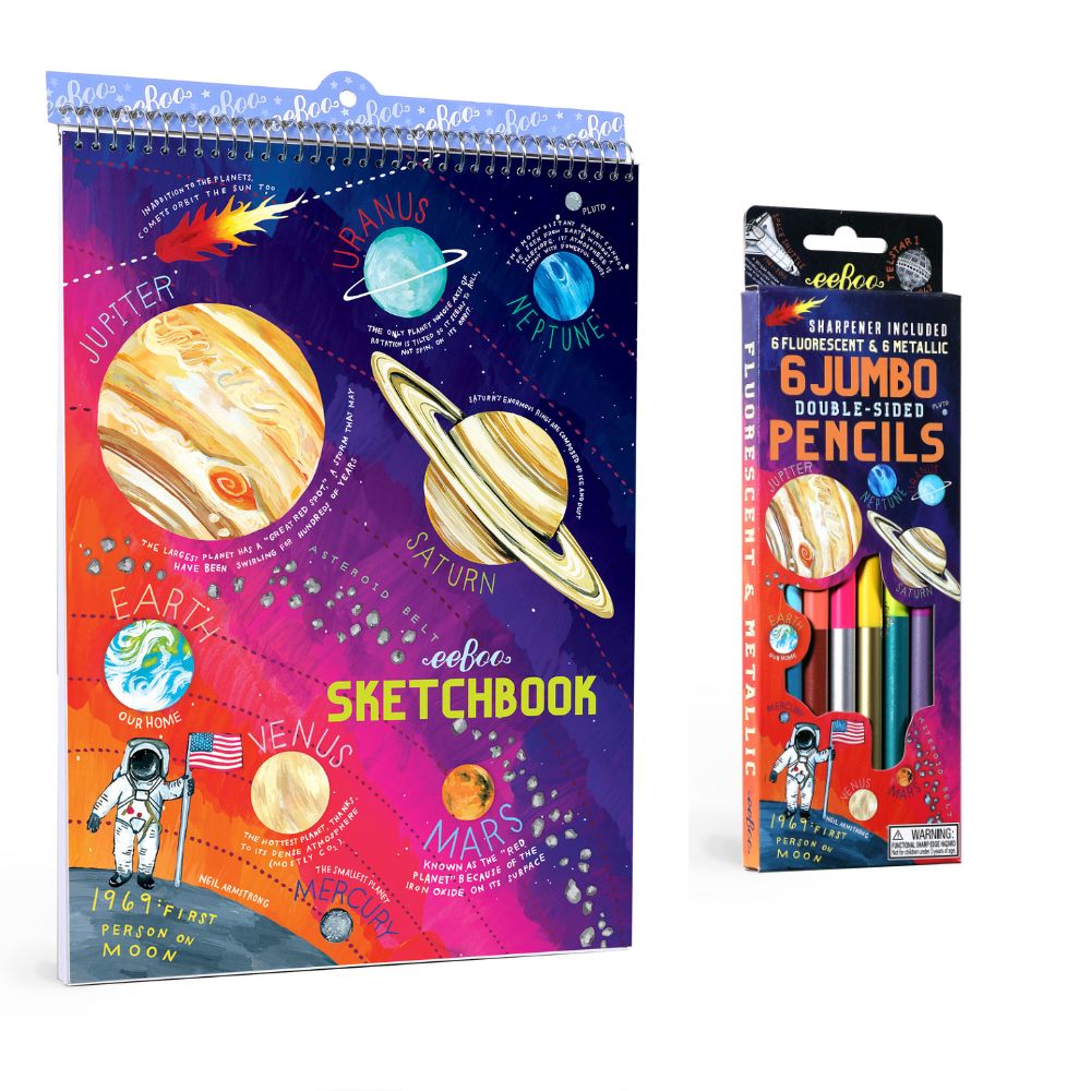 eeBoo Solar System Sketchbook Bundle - save 20%