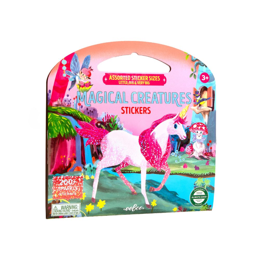 eeBoo Magical Creatures Shiny Sticker Book