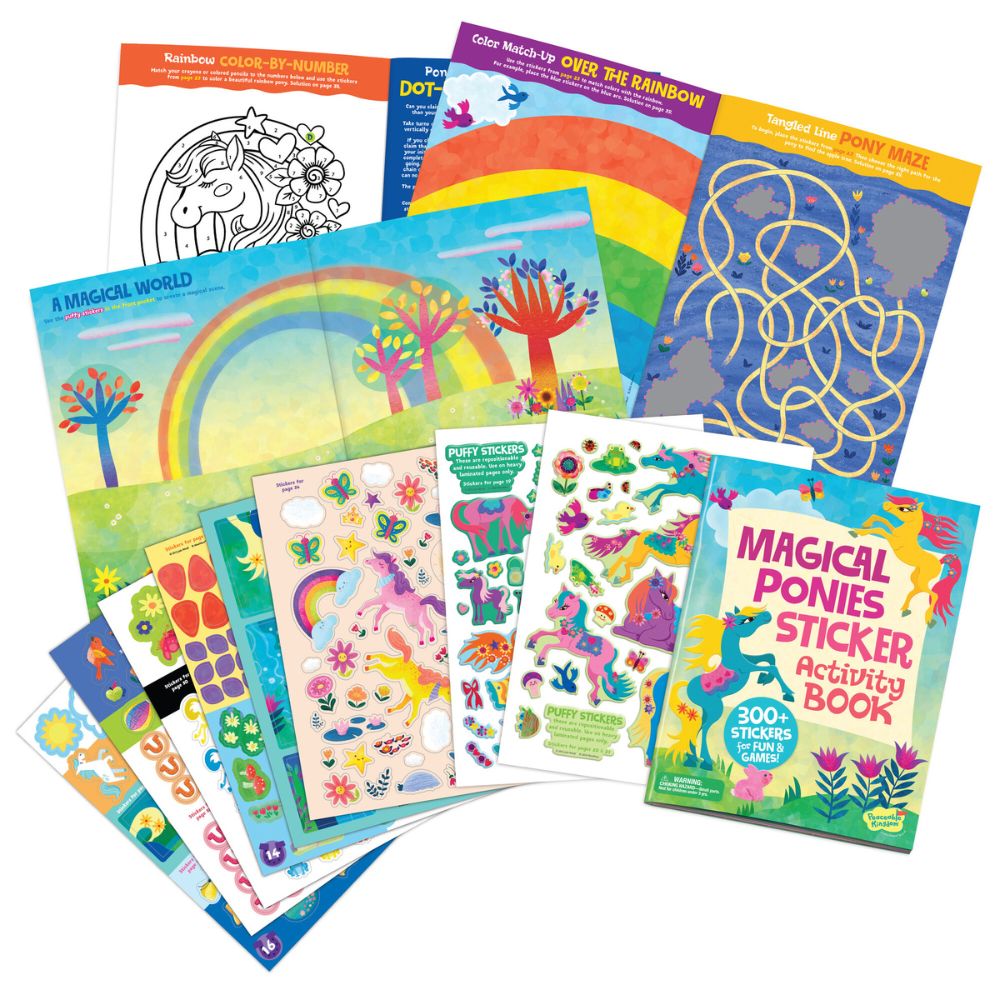 Peaceable Kingdom Activity Sticker Book - Magical Ponies