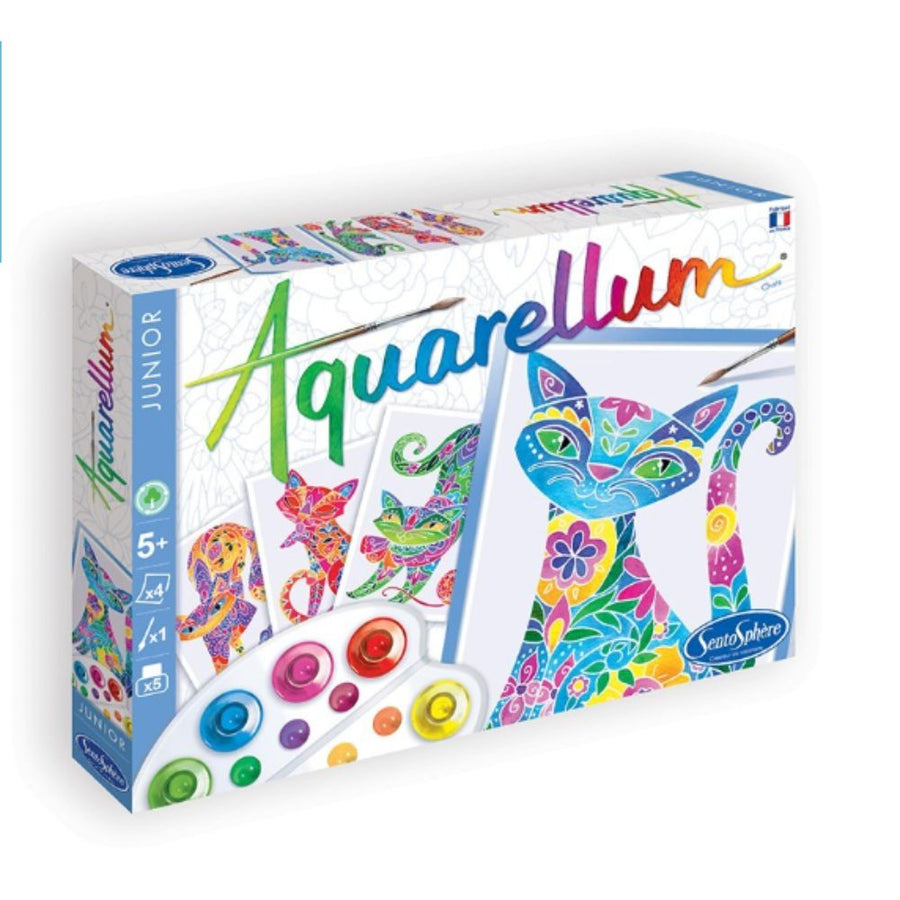 Aquarellum Junior Cats - Painting Kit for Kids