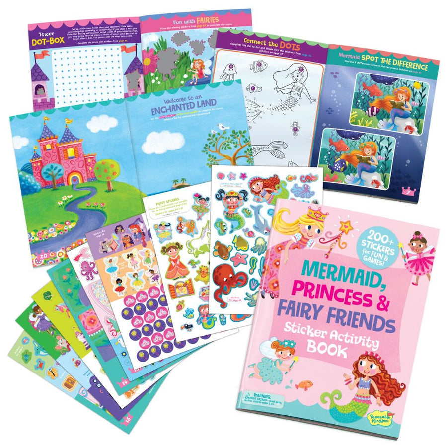 Peaceable Kingdom Activity Sticker Book - Mermaid, Princess and Fairy Friends