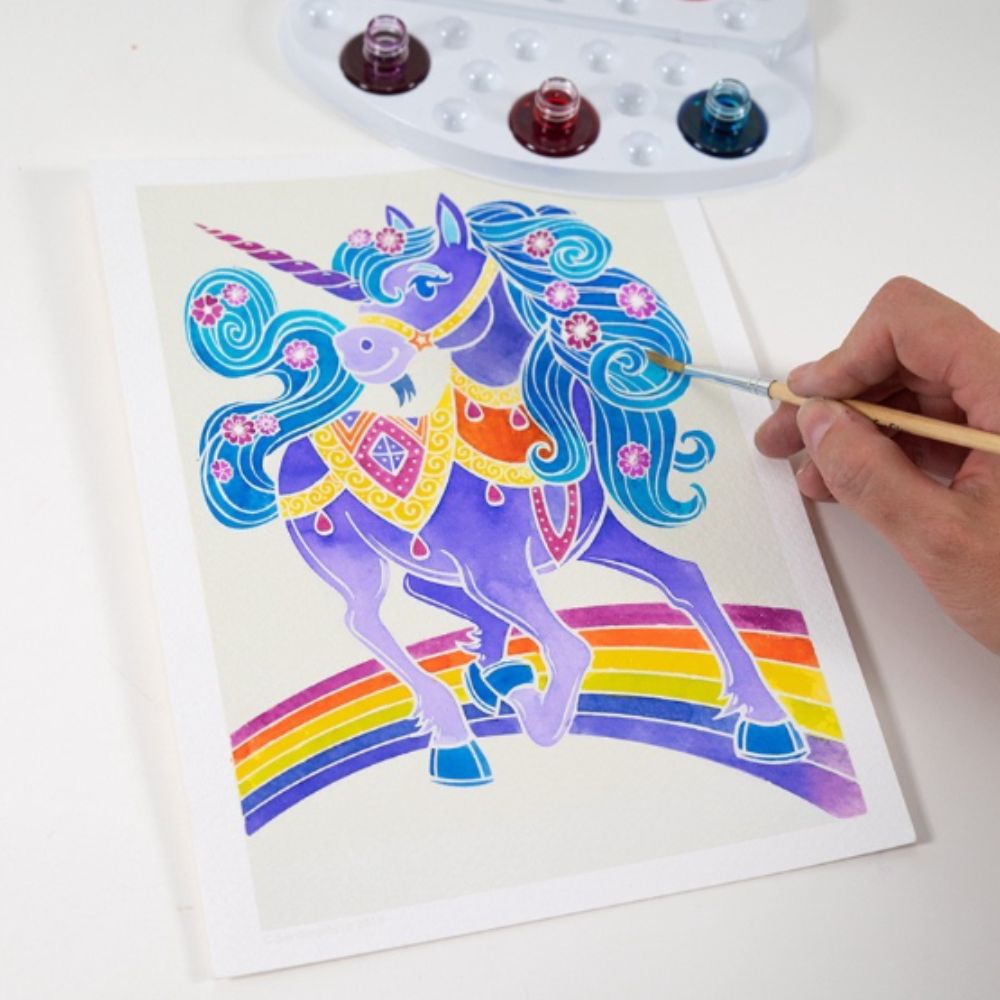 Aquarellum Junior Unicorns - Painting by Numbers for Kids