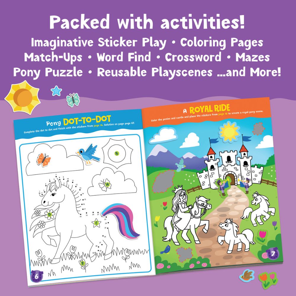 Peaceable Kingdom Activity Sticker Book - Magical Ponies