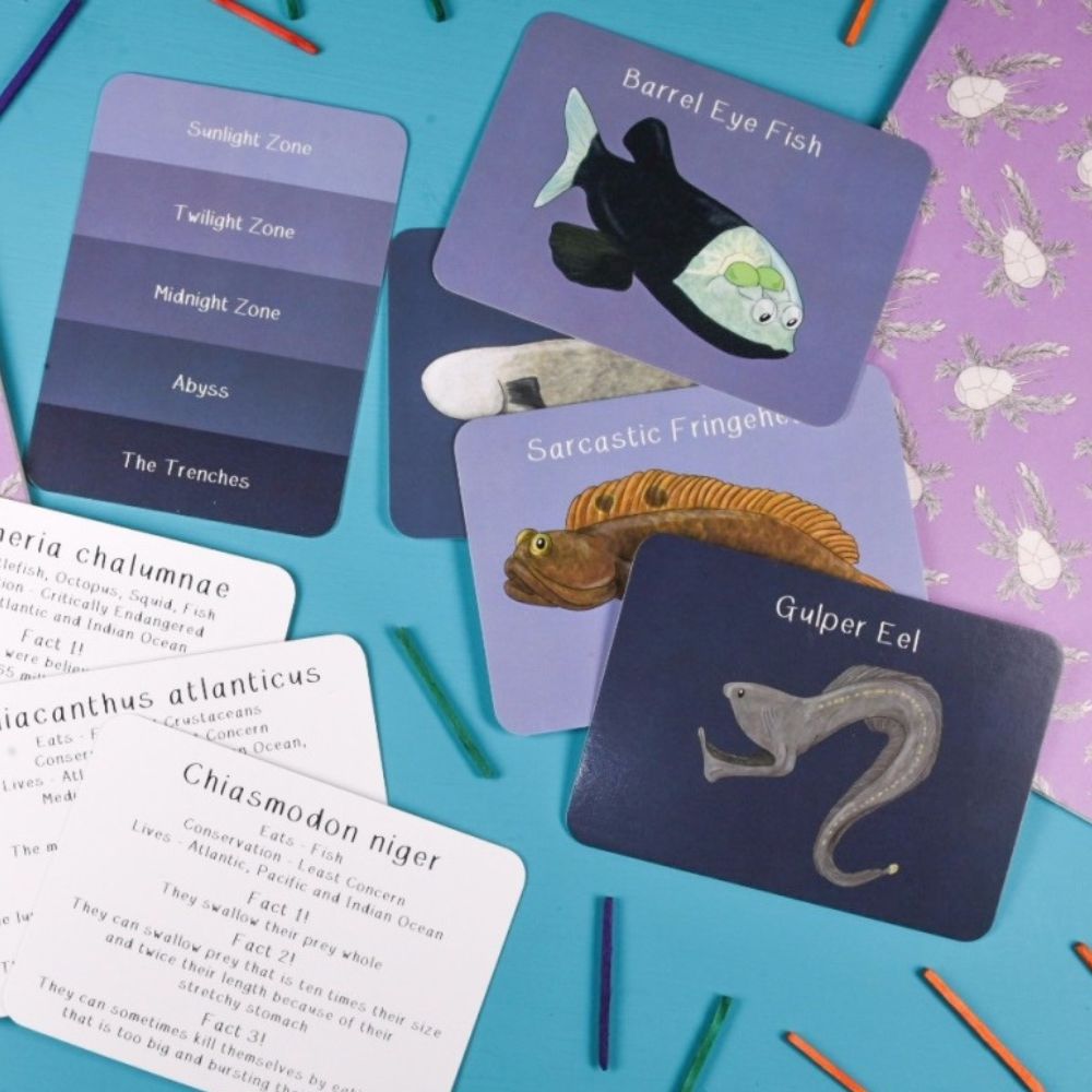 Amazing Animals of the Deep Fact Cards