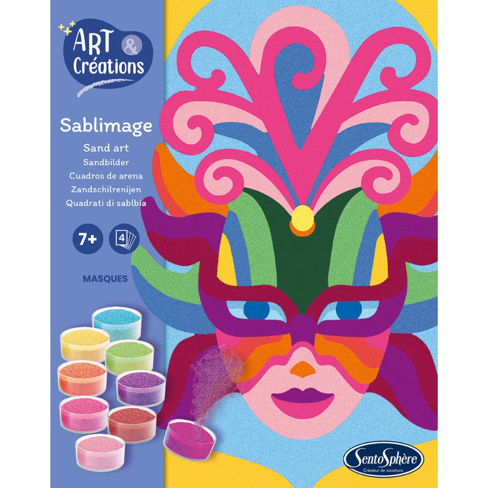 Sentosphere Art & Creations Sablimage Sand Art Masques