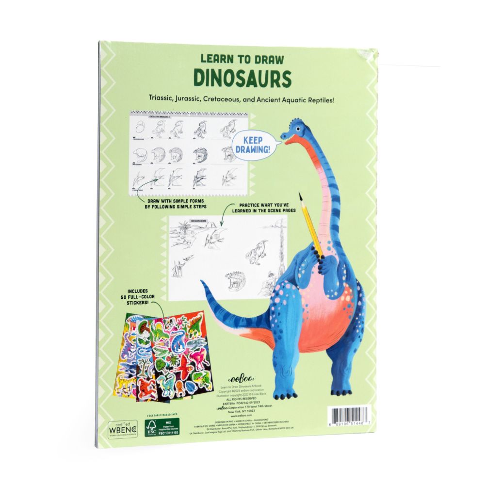 eeBoo Learn to Draw Dinosaurs