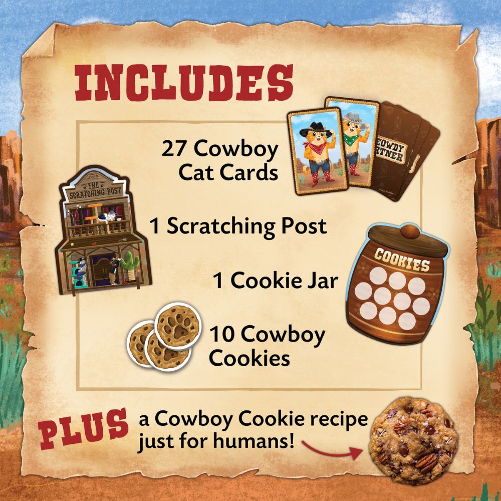 Peaceable Kingdom Meowdy Partner - The Cowboy Matching Game