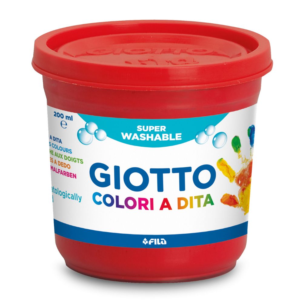 Giotto Finger Paint 6 x 200ml Set