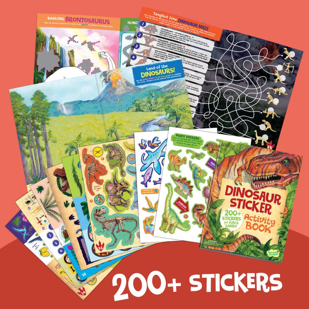 Peaceable Kingdom Activity Sticker Book - Dinosaurs