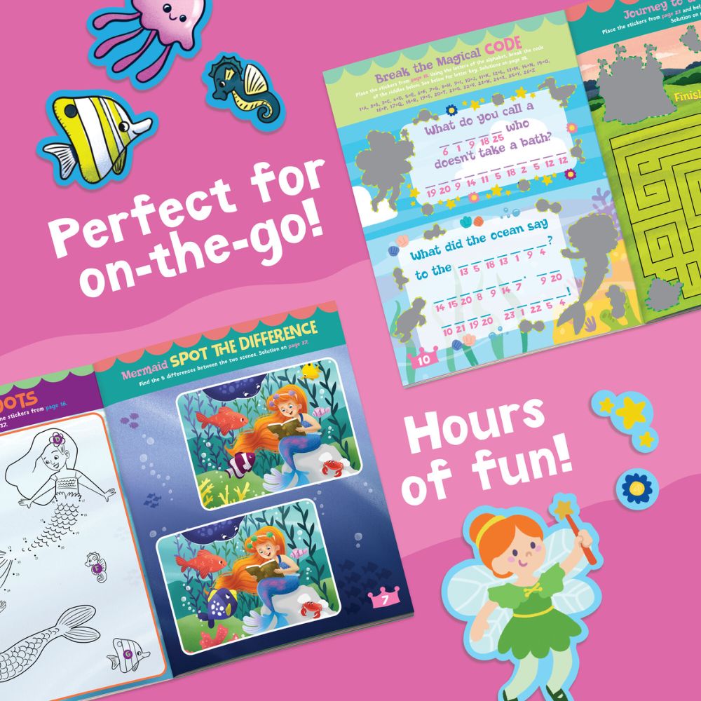 Peaceable Kingdom Activity Sticker Book - Mermaid, Princess and Fairy Friends