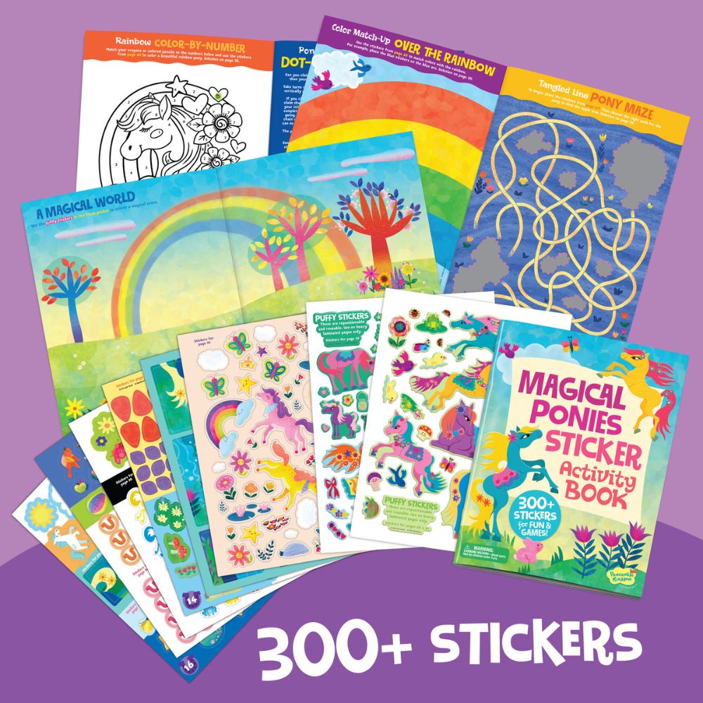 Peaceable Kingdom Activity Sticker Book - Magical Ponies