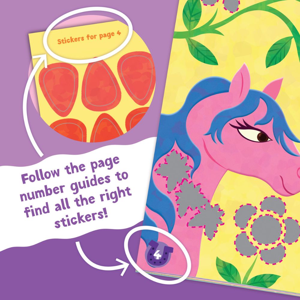 Peaceable Kingdom Activity Sticker Book - Magical Ponies