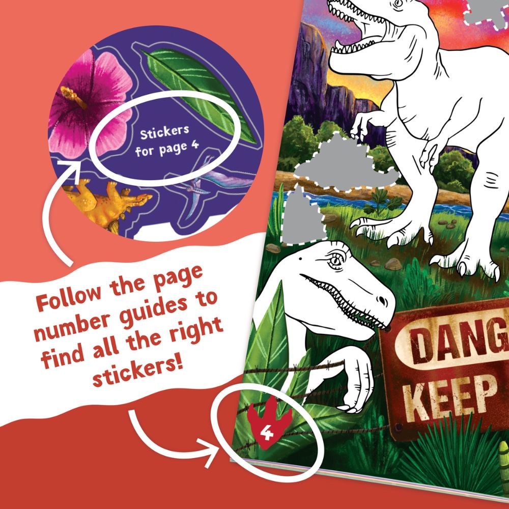 Peaceable Kingdom Activity Sticker Book - Dinosaurs