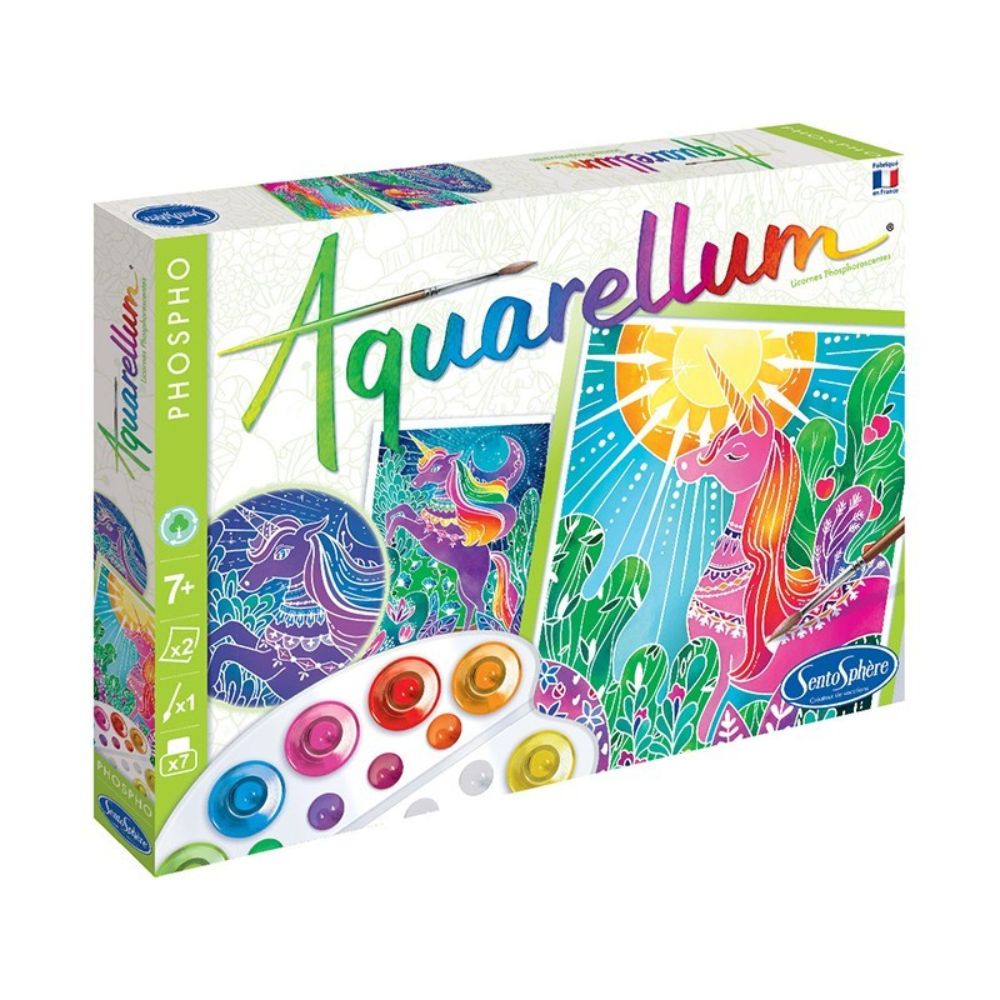 Aquarellum Paint by Numbers - Fluorescent Unicorns