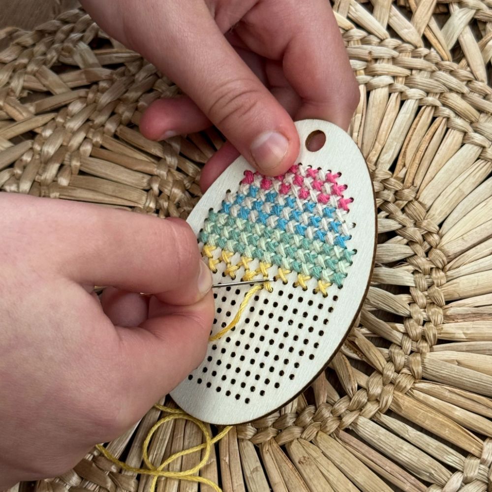 Cotton Twist Make Your Own Stitched Egg Decoration