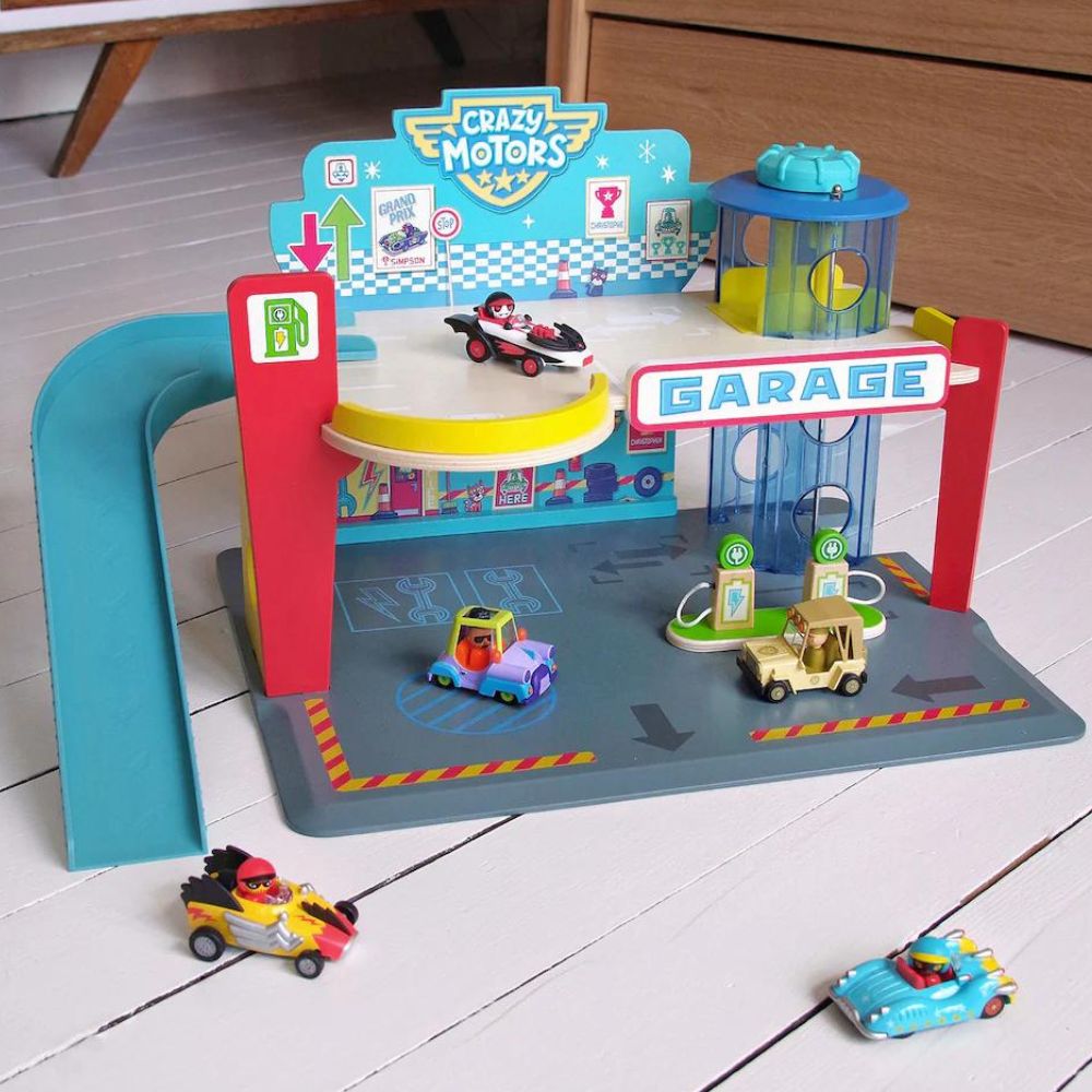 Crazy Motors Garage 3 Cars Crafts4Kids