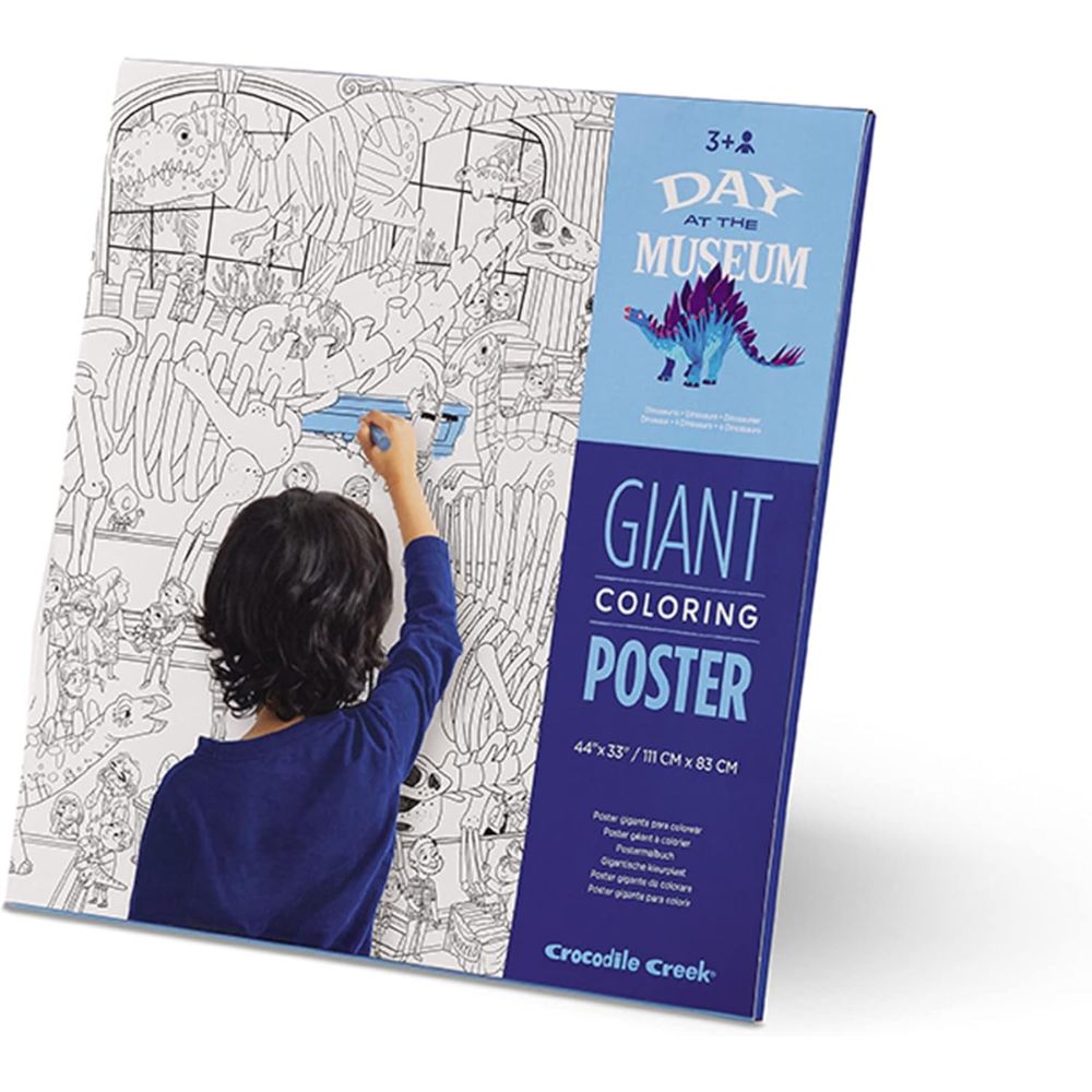 Crocodile Creek Giant Colouring Poster - Day at the Museum