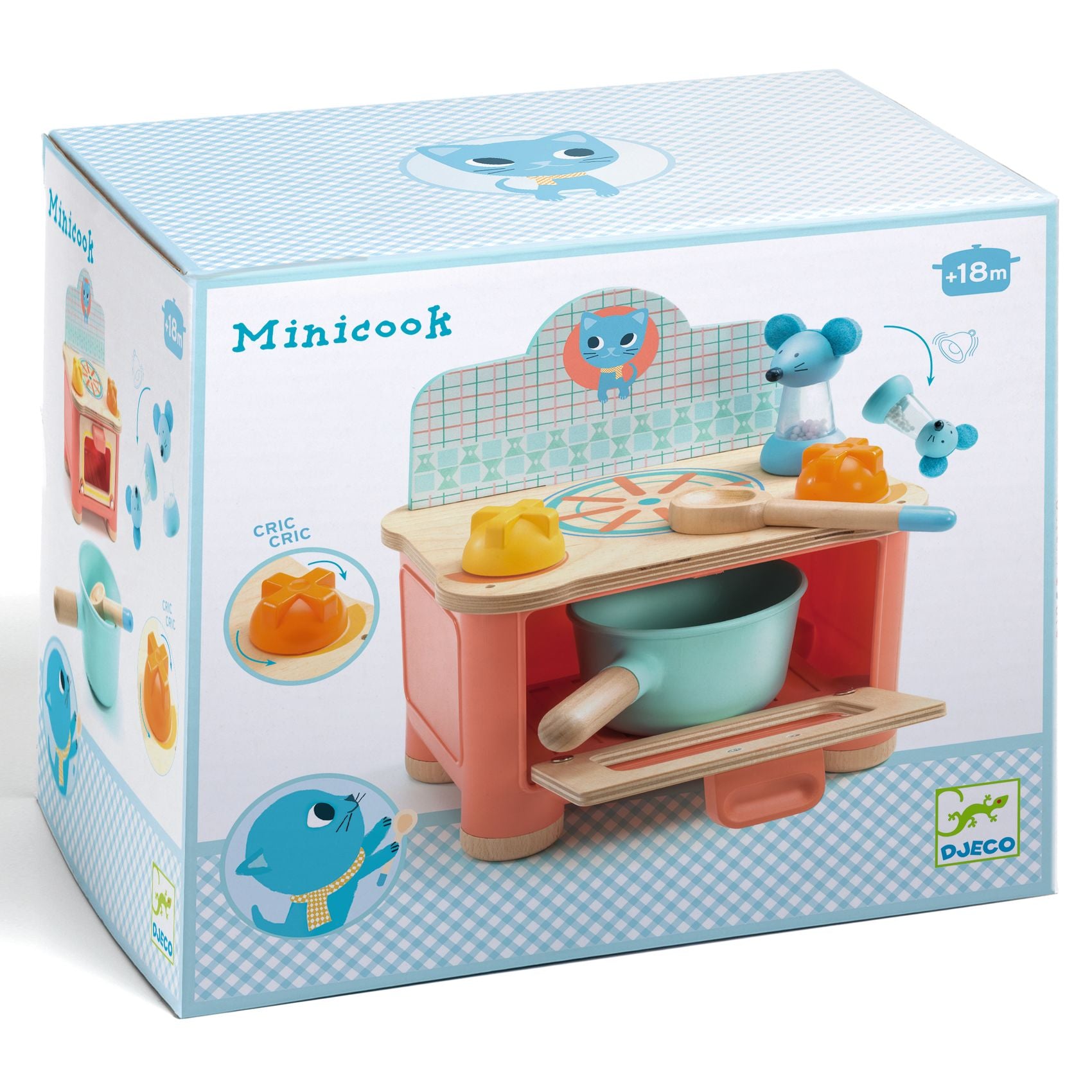 Djeco Kitchen Toys -  Kitten Stove