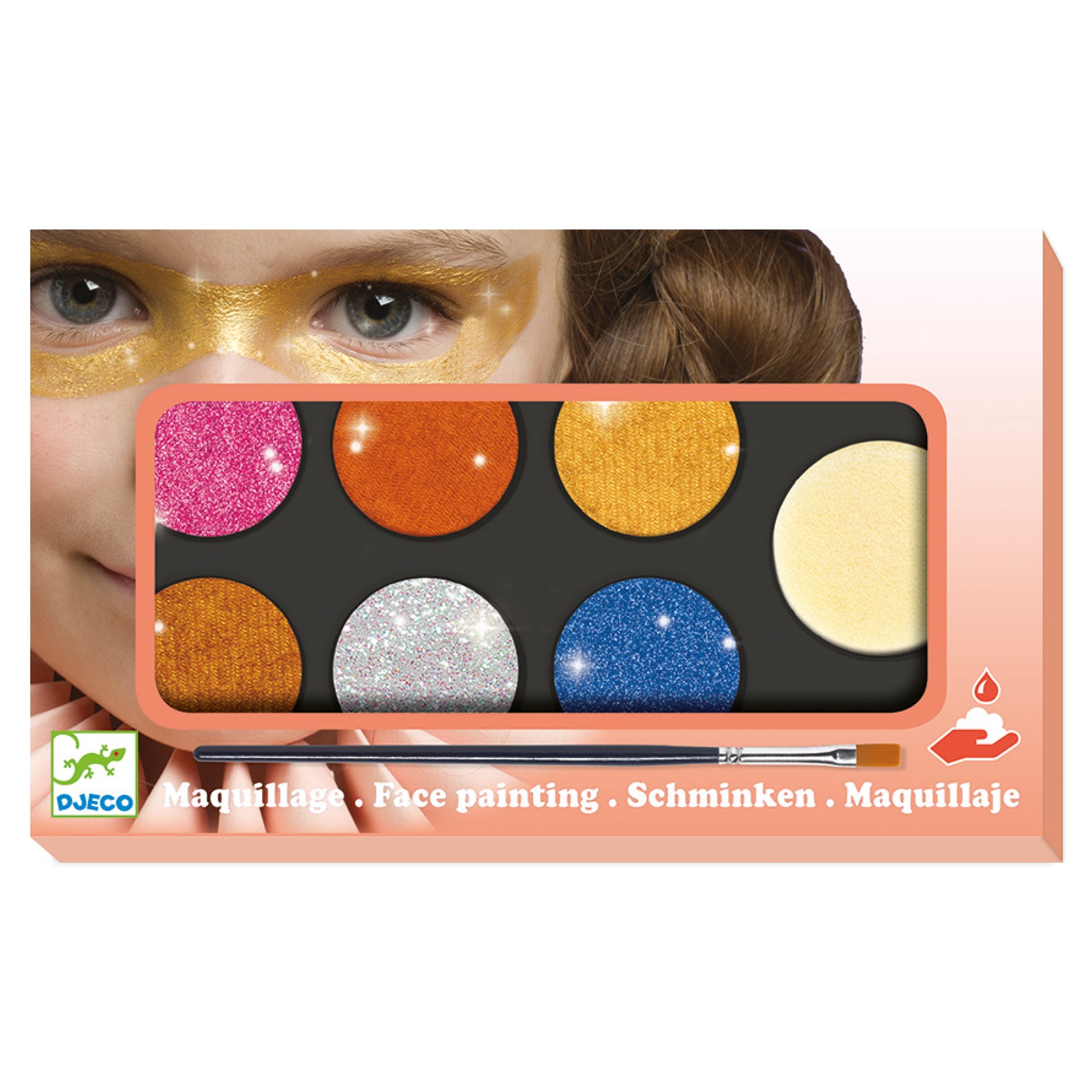 Djeco Metallic Face Painting Palette