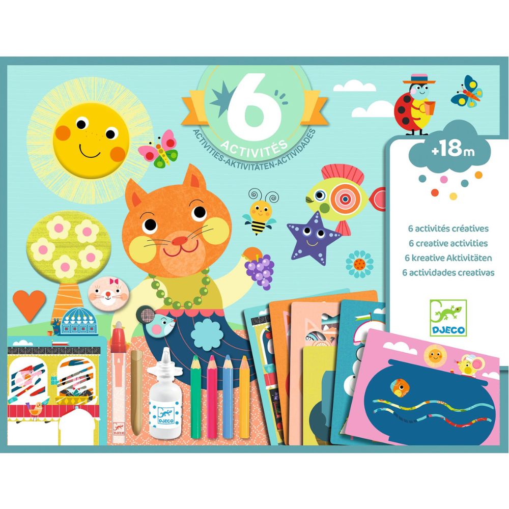 Djeco Multi-activity Kit - The cat and his friends 1000 x 1000