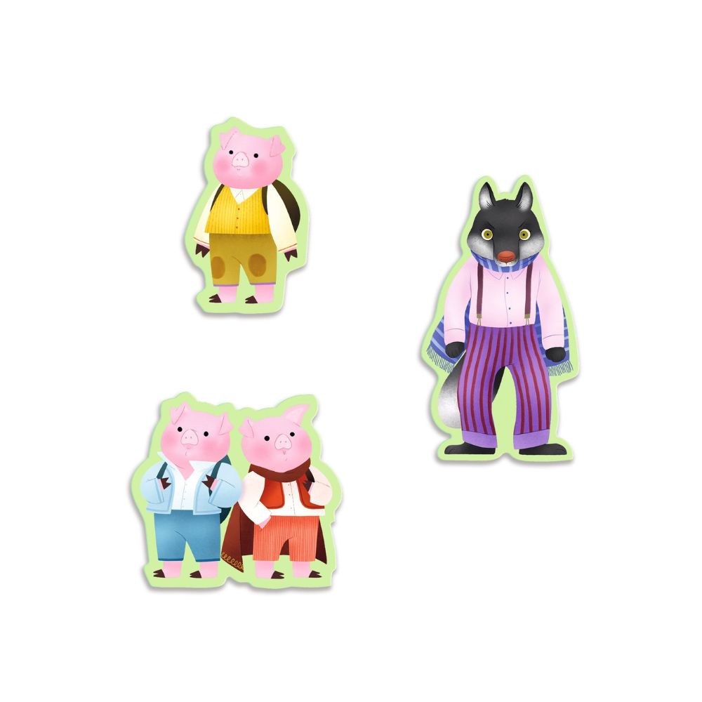 Djeco Story Puzzle Three Little Pigs DJ07051 1000 x 1000