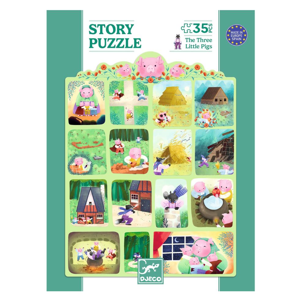 Djeco Story Puzzle Three Little Pigs DJ07051 1000 x 1000