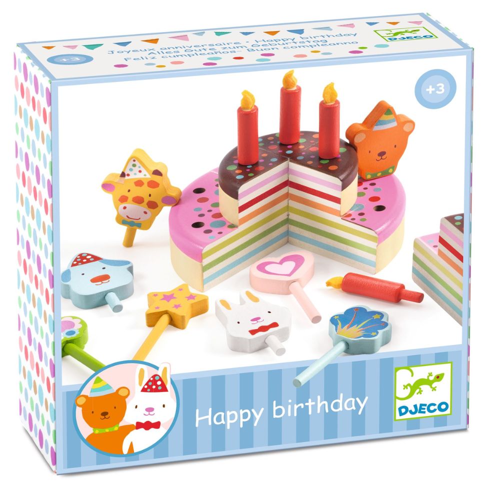 Wooden Birthday Cake Toy