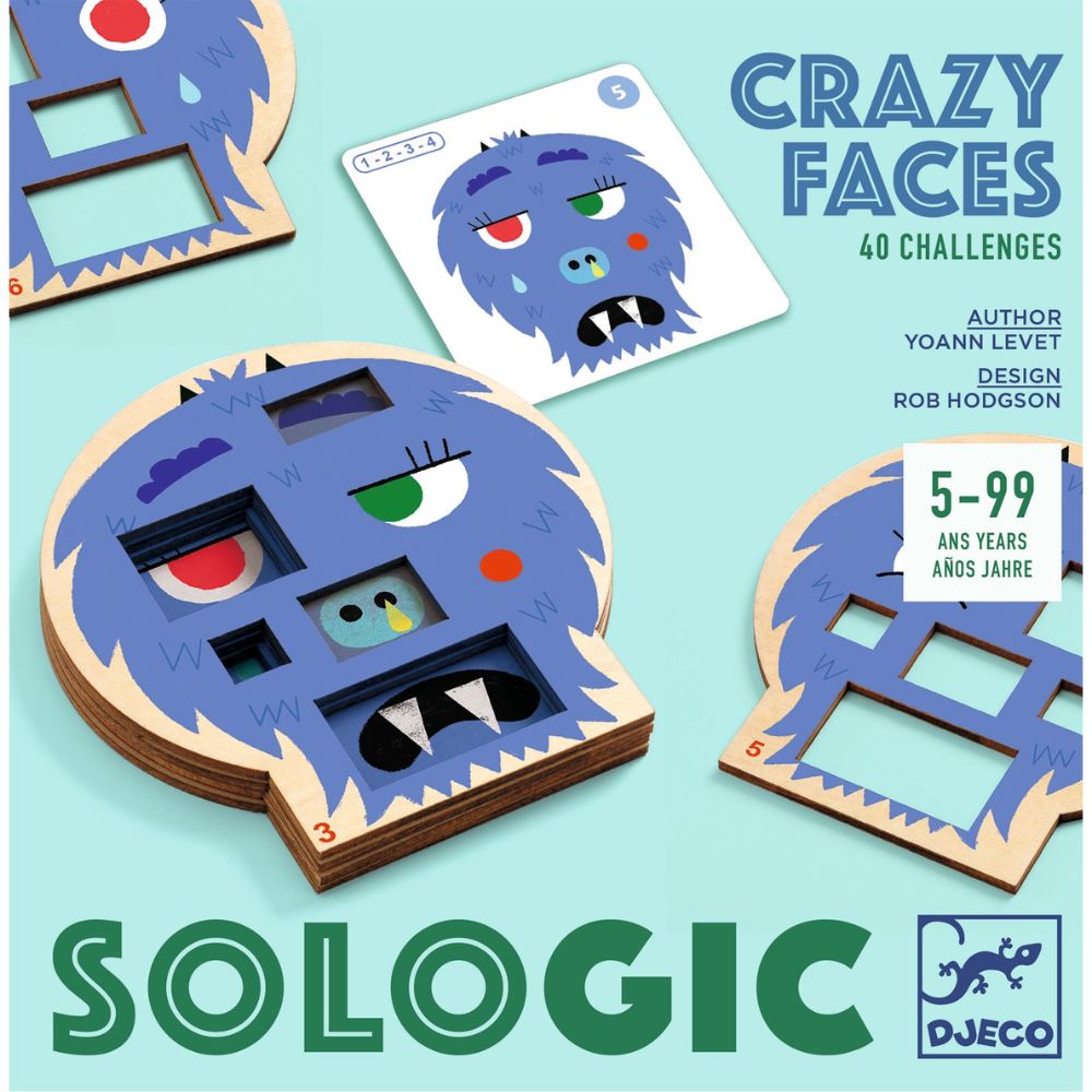 Djeco SoLogic Game - Crazy Faces