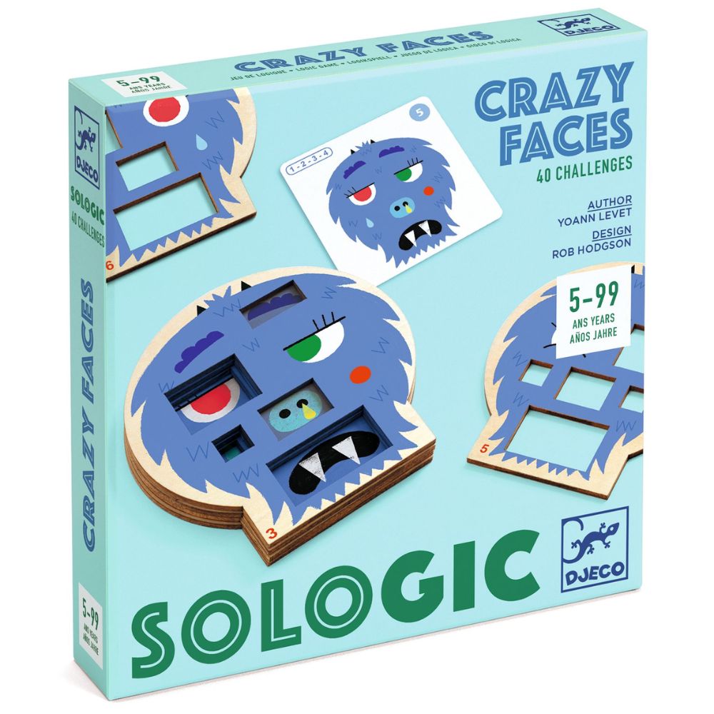 Djeco SoLogic Game - Crazy Faces