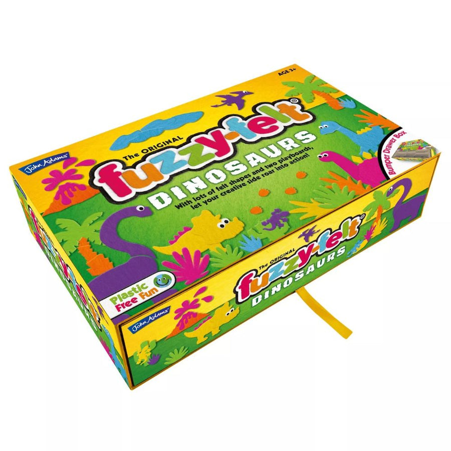 Fuzzy Felt Dinosaurs - Bumper Drawer Box