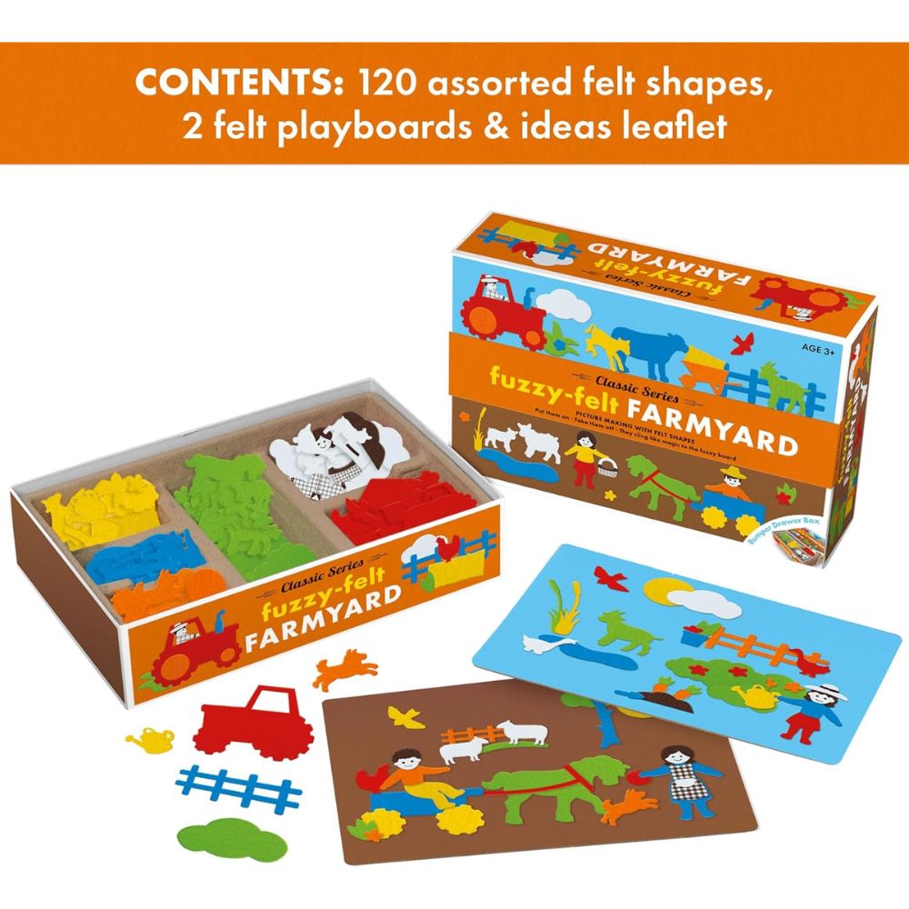 Fuzzy Felt Farmyard - Bumper Drawer Box