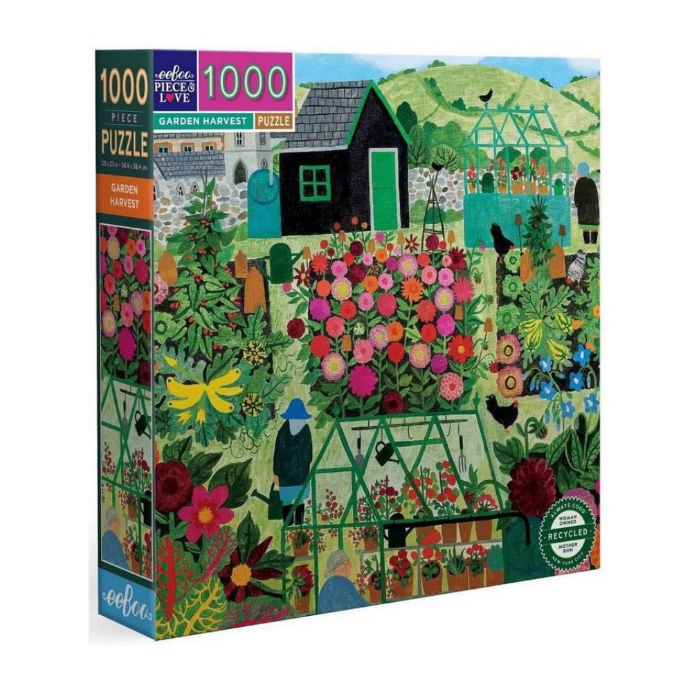 Eeboo Garden Harvest - 1000 Piece Puzzle - Wonky
