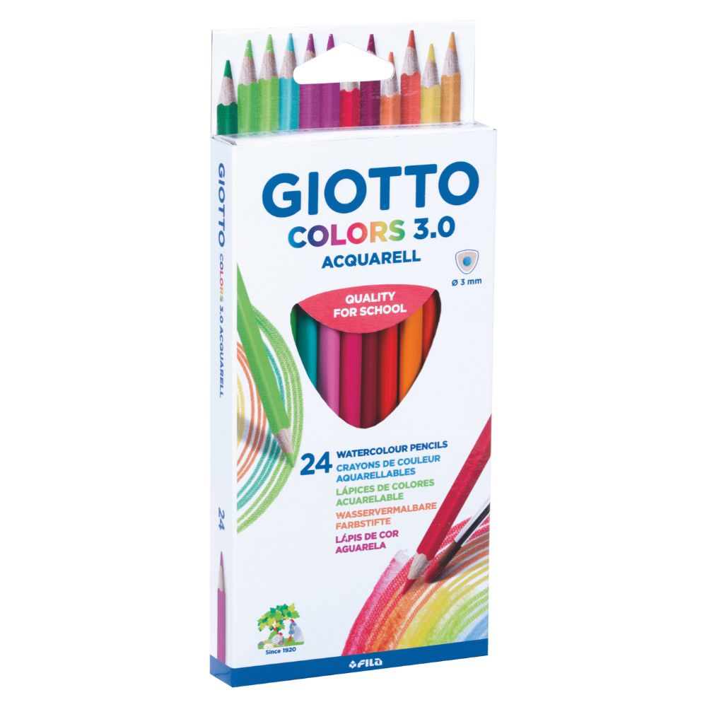 Giotto Colors 3.0 Aquarell Watercolour Pencil 24pcs Set