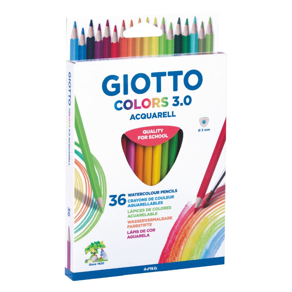 Giotto Colors 3.0 Aquarell Watercolour Pencil 36pcs Set