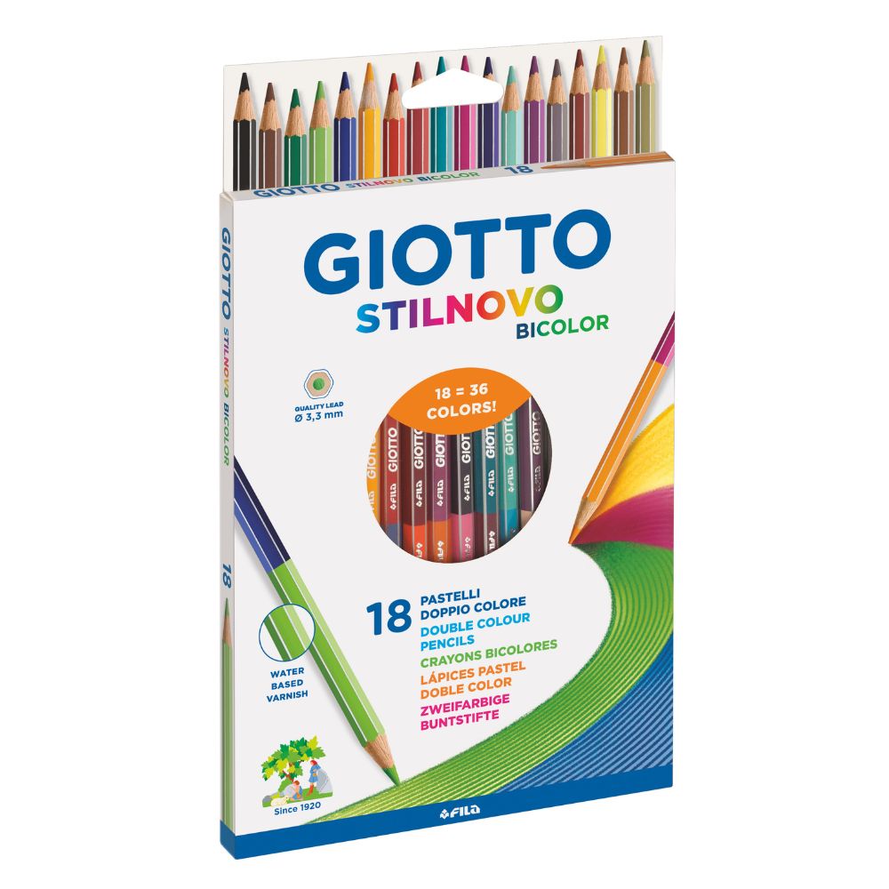 Giotto Stilnovo Bicolor Pencils 18pcs