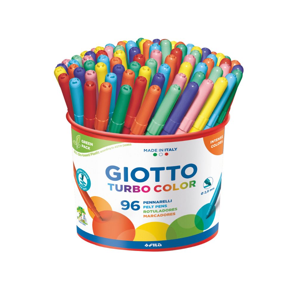 Giotto Turbo Color Felt Tip Pen 96pcs Pot