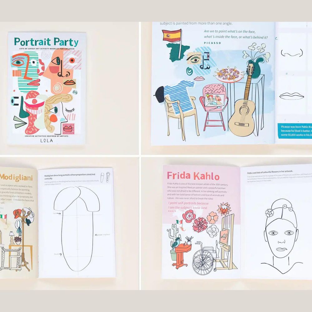 LoLA Portrait Party Art Activity Booklet