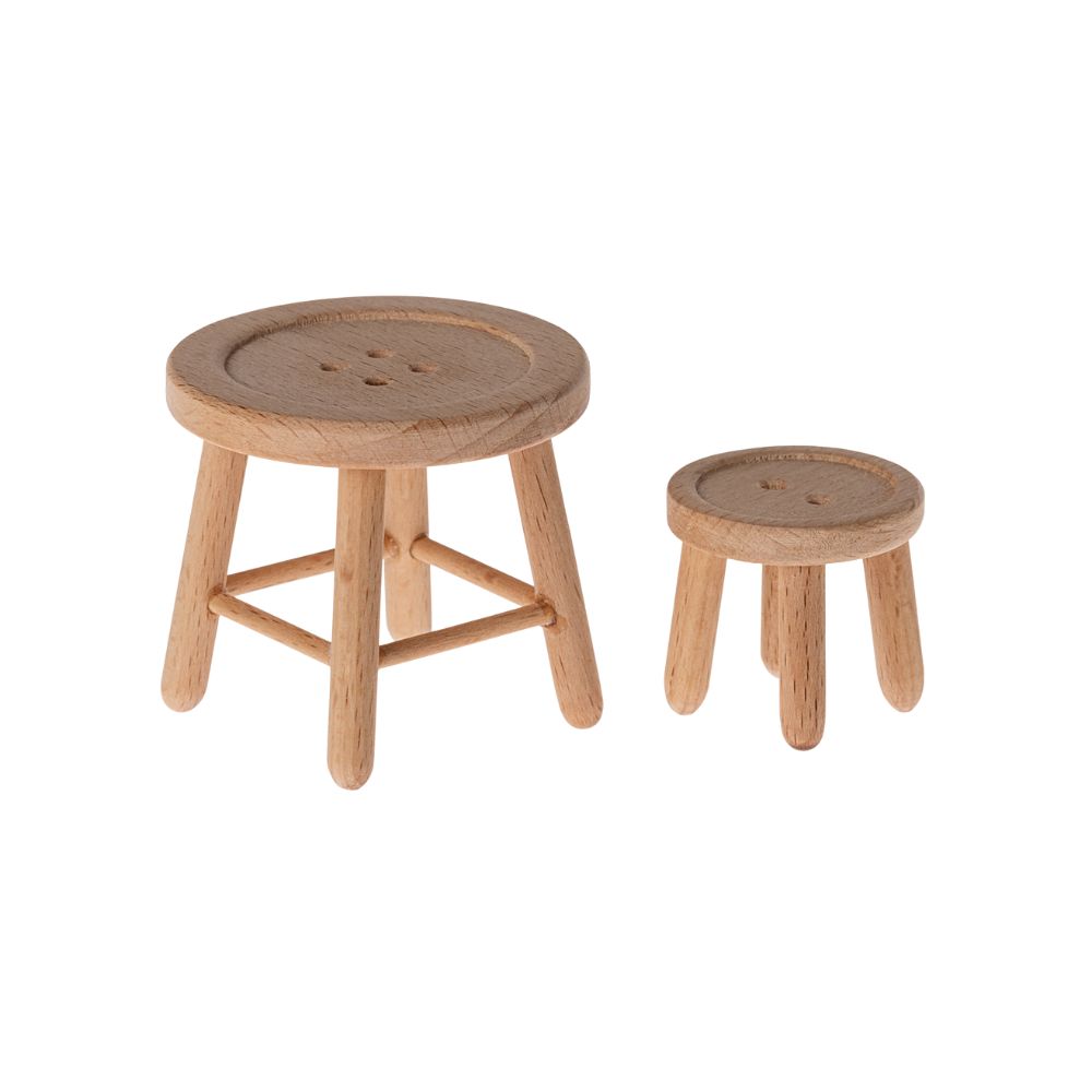 Maileg Mouse Table and Stool Set