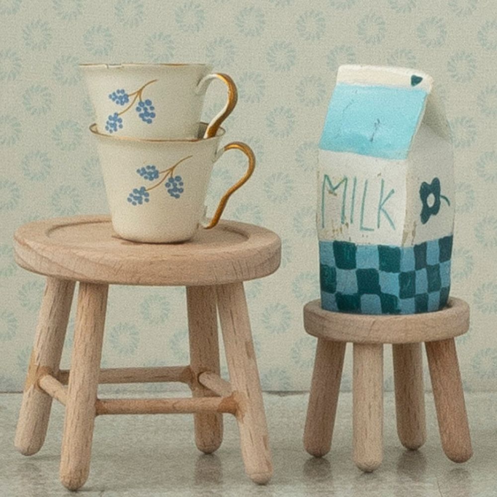 Maileg Mouse Table and Stool Set