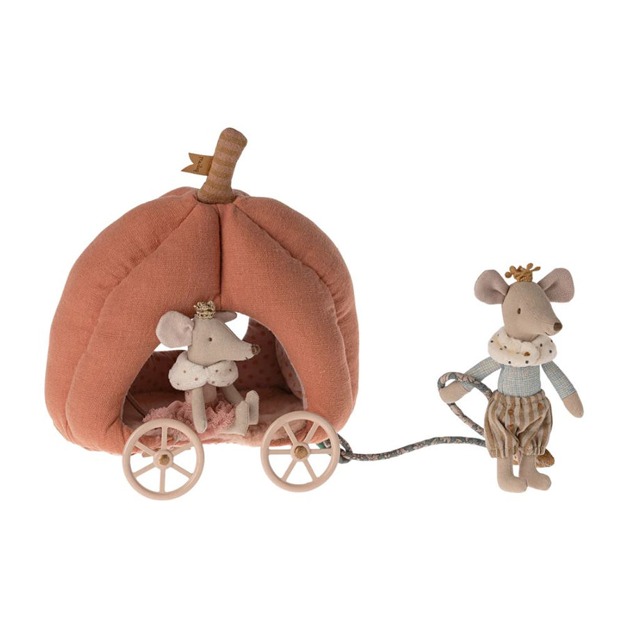 Maileg Pumpkin Carriage, Mouse - 11-4403-00