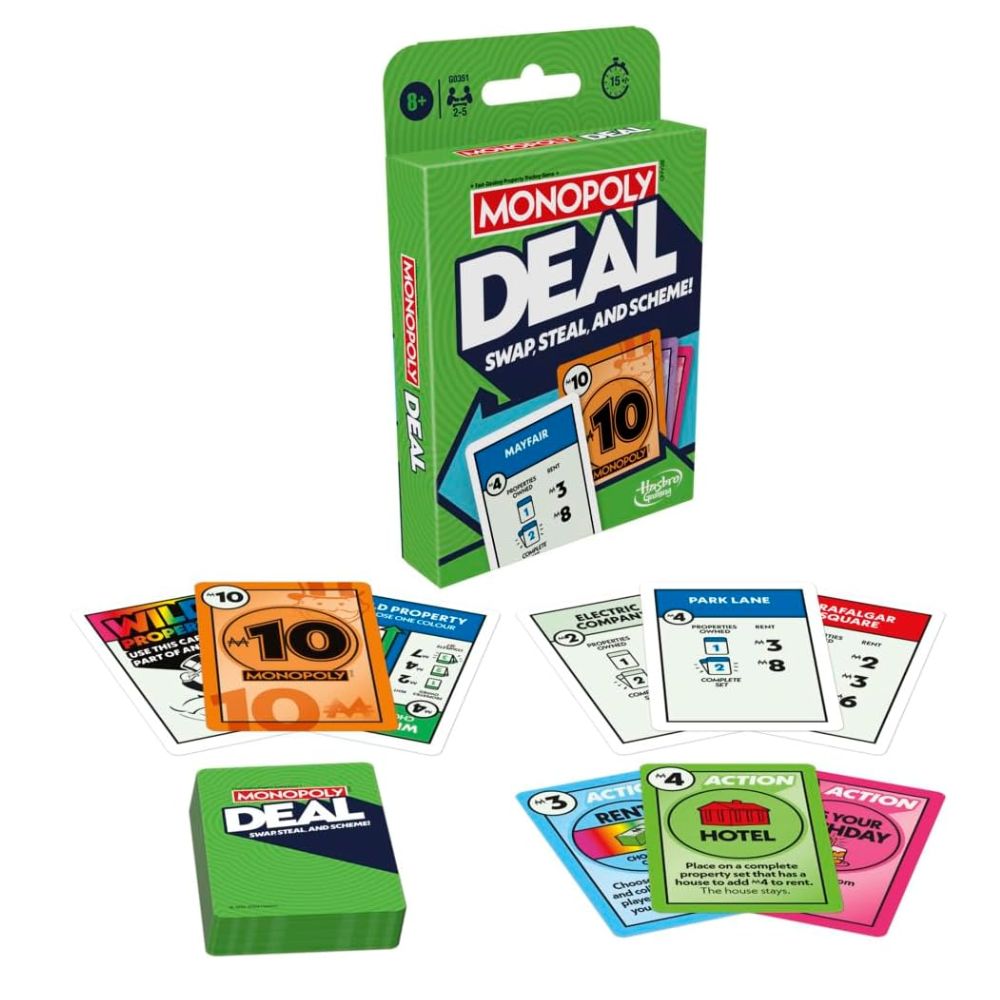 Monopoly Deal Card Game - Perfect Travel Card Game