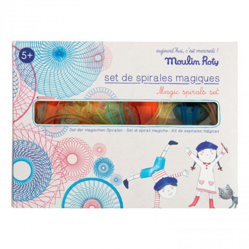 Moulin Roty Magic Spirals Set - Spirograph Set 1000 x 1000