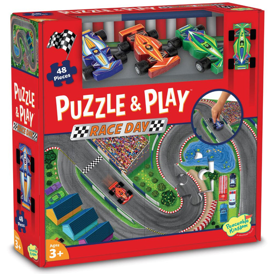 Peaceable Kingdom - Puzzle & Play Race Day