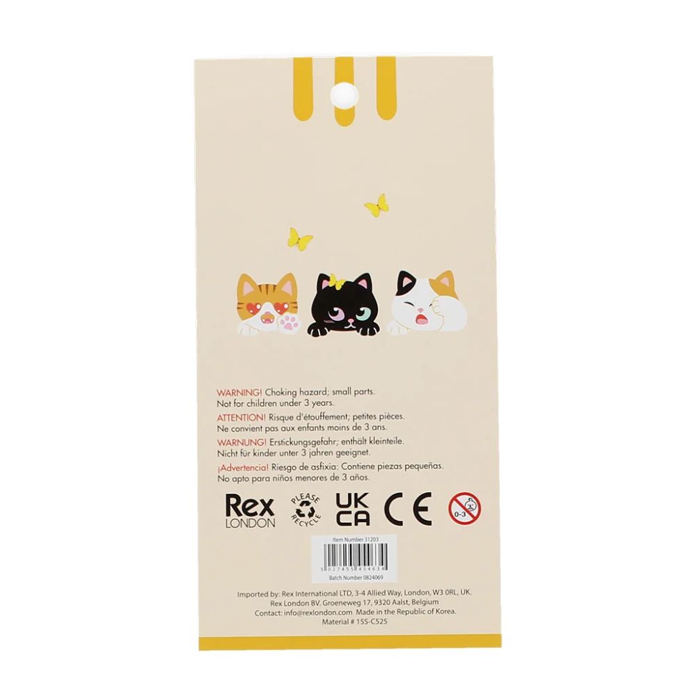 Rex London 3D Puffy Stickers - Quirky Cats