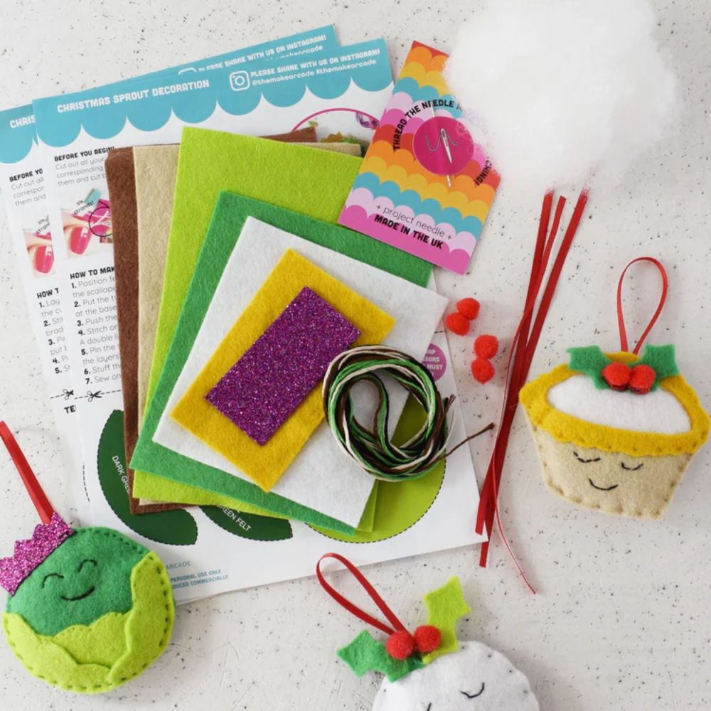 The Make Arcade Season's Eatings Christmas Felt Sewing Kit