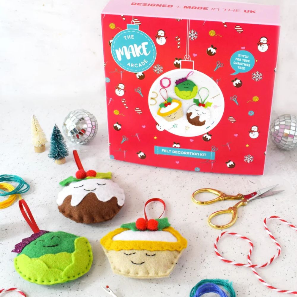 The Make Arcade Season's Eatings Christmas Felt Sewing Kit