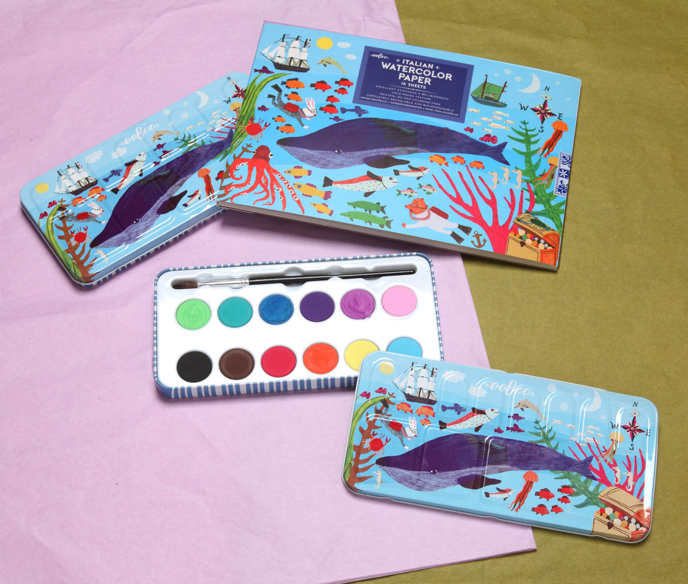 eeBoo In The Sea Watercolour Bundle - save 20%