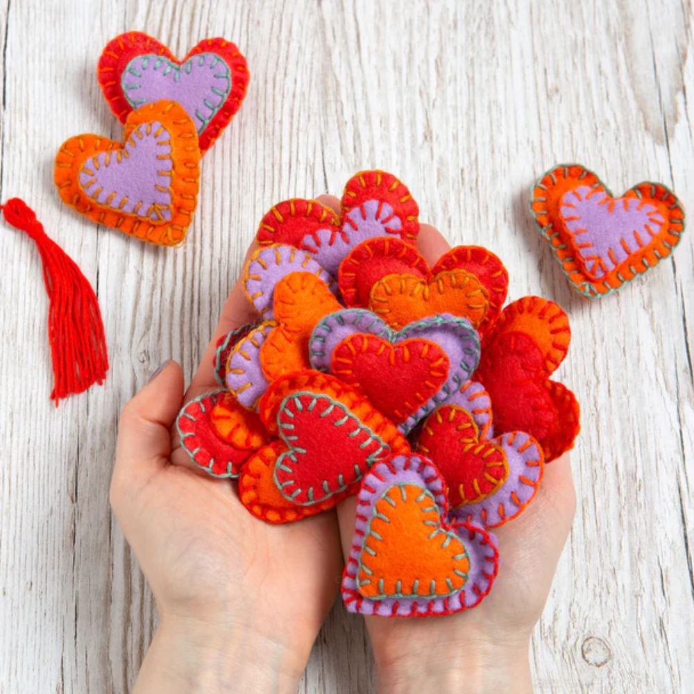 Wool Couture - Handful of Hearts Felt Kit